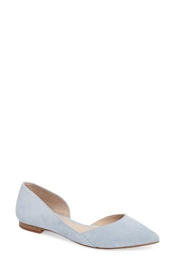 Women's Marc Fisher Ltd 'sunny' Half D'orsay Flat .5 M - Brown