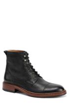 Men's Trask 'lowell' Cap Toe Boot .5 M - Black