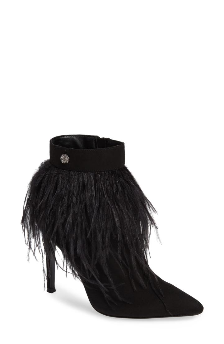 Women's Nina Danella Feather Bootie .5 M - Black