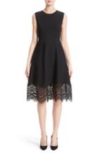 Women's Lela Rose Lace Hem Dress