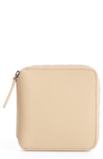 Women's Baggu Zip Around Square Leather Wallet - Pink