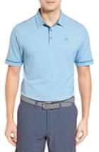 Men's Travis Mathew Craft Contrast Trim Polo, Size - Blue