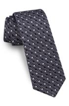 Men's Ted Baker London Deco Geometric Silk Tie, Size - Black
