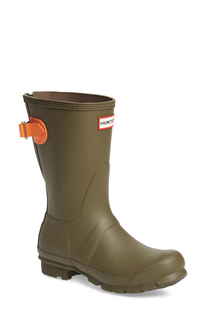 Women's Hunter Original Short Back Adjustable Rain Boot M - Purple