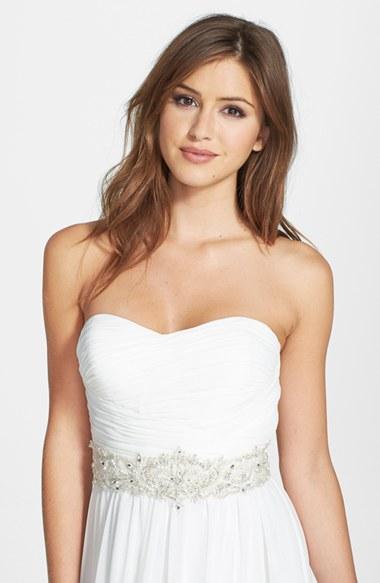 Women's James Clifford Collection Faux Pearl Beaded Belt