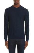 Men's Ps Paul Smith Side Stripe Merino Wool Sweater - Blue