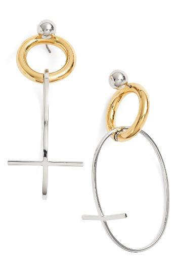Women's Alexander Wang Drop Back Hoop Earrings