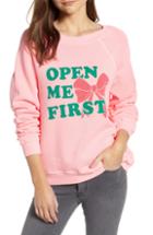 Women's Wildfox Open Me First Sommers Sweatshirt - Pink