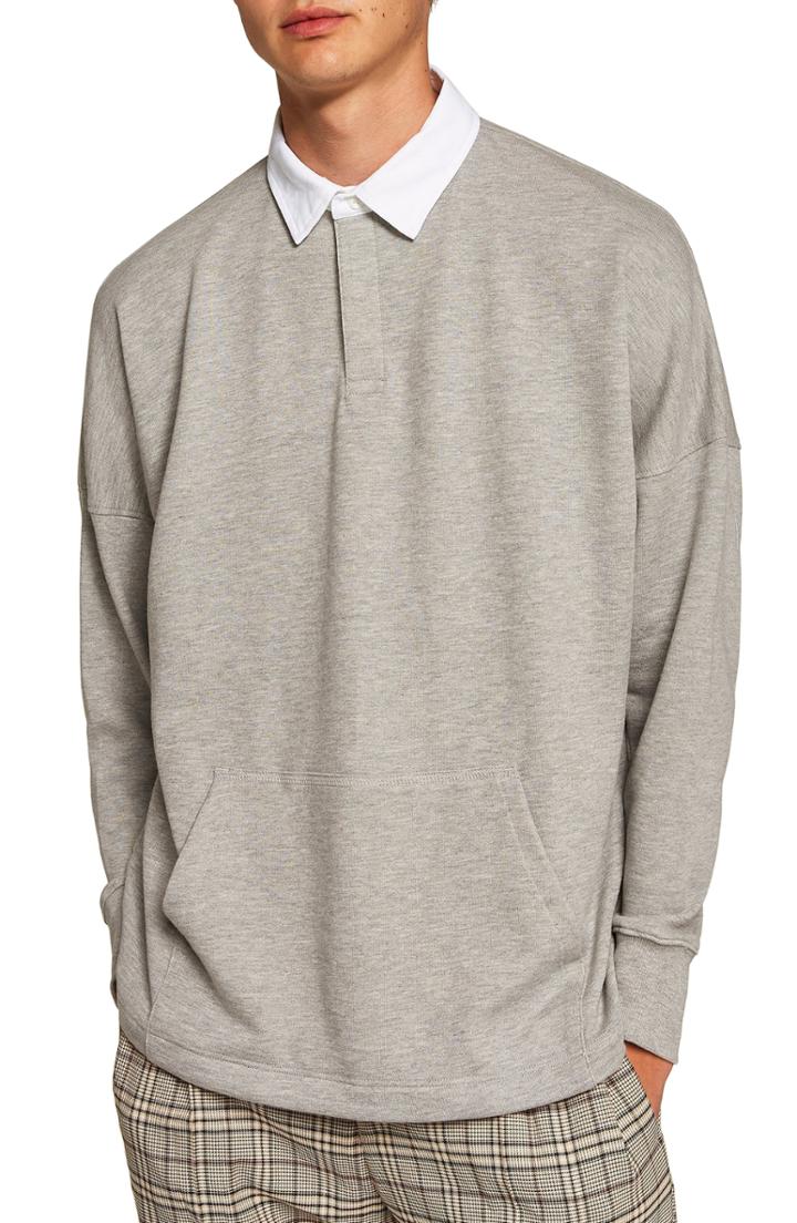 Men's Topman Rugby Sweatshirt