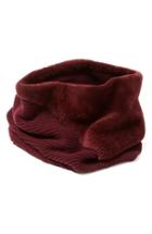 Women's Lafayette 148 New York Genuine Rabbit Fur Trim Tube Scarf