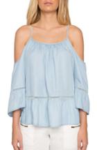 Women's Willow & Clay Off The Shoulder Chambray Top - Blue