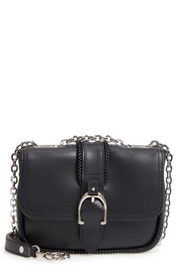 Longchamp Amazone Leather Crossbody Bag - Black