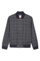 Men's Lacoste Check Flannel Bomber Jacket