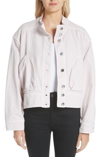 Women's Valentino Dyed Denim Jacket - Pink