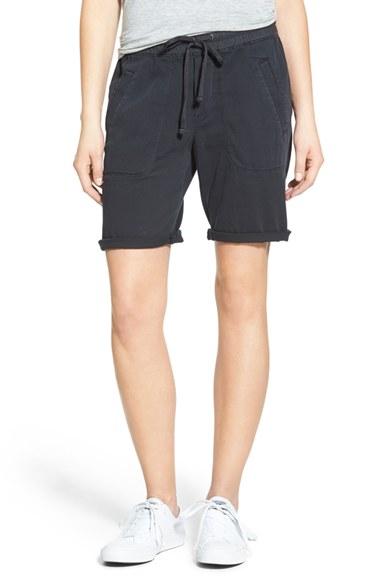 Women's James Perse Stretch Twill Drawstring Shorts