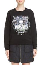 Women's Kenzo Floral Leaf Tiger Sweatshirt - Black