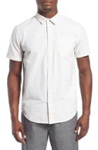 Men's Tavik 'maison' Short Sleeve Stripe Woven Shirt - White