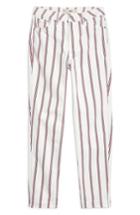 Women's Topshop Stripe Mom Jeans W X 30l (fits Like 27w) - White
