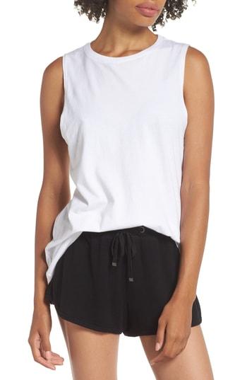Women's Richer Poorer Muscle Tank - White