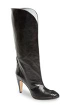 Women's Givenchy Kangaroo Leather & Genuine Python Boot .5us / 38.5eu - Black