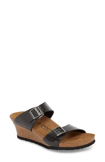Women's Birkenstock Dorothy Wedge Slide Sandal -5.5us / 36eu D - Black