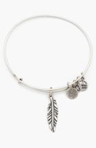 Women's Alex And Ani 'feather' Expandable Wire Bangle