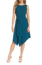 Women's Vince Camuto Laguna Crepe Asymmetric Hem Dress