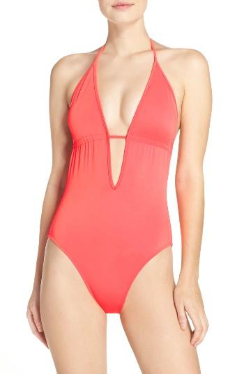 Women's Milly Acapulco One-piece Swimsuit - Coral