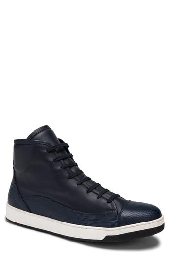 Men's Bugatchi Livorno High Top Sneaker .5 M - Blue