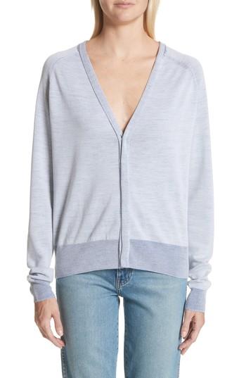 Women's Acne Studios Florence V-neck Cardigan - Blue
