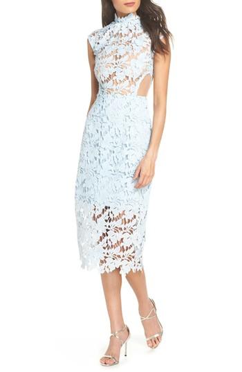Women's Bronx And Banco Lidia Lace Midi Dress - Blue