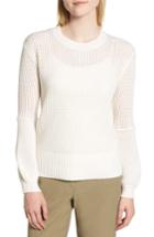 Women's Nordstrom Signature Multistitch Cashmere Sweater - Ivory