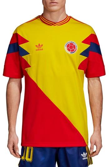 Men's Adidas Originals Colombia Mash-up Jersey - Yellow