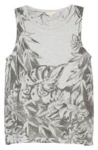 Women's Lucky Brand Printed Floral Tank - Grey