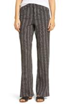 Women's Nydj 'wylie' Five-pocket Linen Trousers - Black