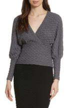 Women's Tracy Reese Surplice Sweater - Grey