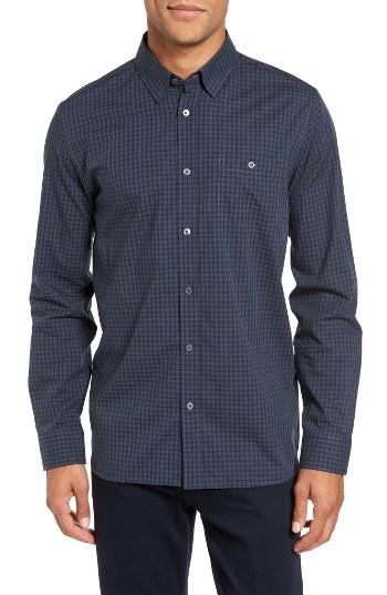 Men's Ted Baker London 'alencia' Trim Fit Sport Shirt (l) - Grey