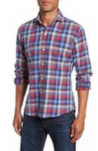 Men's Ledbury Alden Slim Fit Check Sport Shirt - Pink