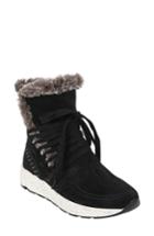 Women's Earth Roamer Faux Fur Trim Boot M - Black
