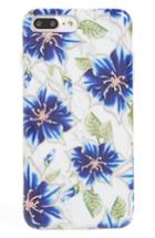 Velvet Caviar Blue Lily Floral Marble Iphone 7/8 Case - Blue