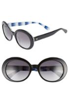 Women's Kate Spade New York Cindra 54mm Gradient Round Sunglasses - Black