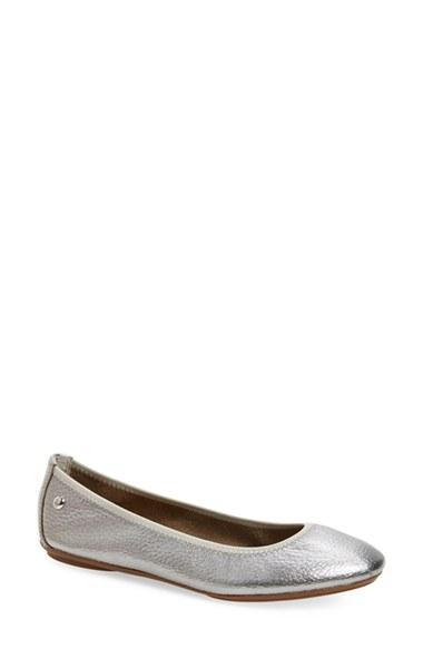 Women's Hush Puppies 'chaste' Ballet Flat .5 M - Metallic