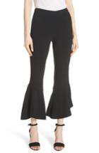 Women's Cinq A Sept Benton Flare Hem Pants - Black