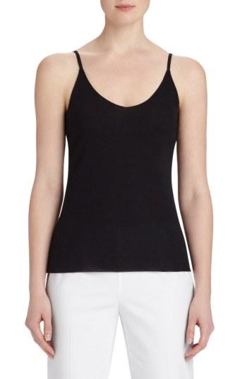 Women's Lafayette 148 New York Mesh Jersey Camisole - Black