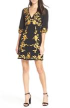 Women's Foxiedox Melia Embroidered Cocktail Dress - Black