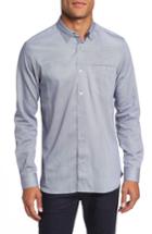 Men's Ted Baker London Kerr Slim Fit Dot Print Sport Shirt (s) - Blue