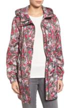 Women's Joules Right As Rain Packable Print Hooded Raincoat