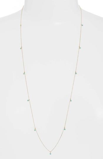 Women's Zoe Chicco Dangling Turquoise Station Long Necklace