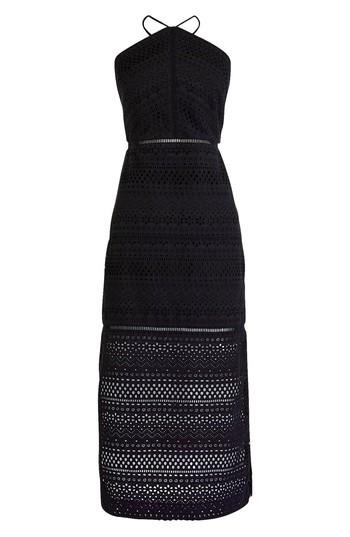 Women's J.crew String Halter Eyelet Dress - Black
