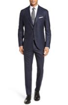 Men's Eleventy Classic Fit Solid Wool Suit